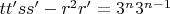 $tt'ss'-r^2r'=3^n3^{n-1}$