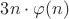 $3n\cdot\varphi(n)$