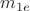 $m_{1e}$