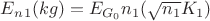 $E_n_1(kg) = E_{G_0}n_1(\sqrt{n_1}K_1)$