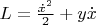 $L=\frac{\dot{x}^2}{2}+y\dot{x}$