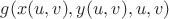 $g(x(u, v), y(u, v), u, v)$