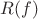 $R(f)$