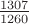 $\frac{1307}{1260}$