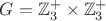 $G=\mathbb{Z}^+_3 \times \mathbb{Z}^+_3$