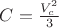 $C = \frac{V_c^2}{3}$