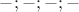 ${-;-;-;-}$