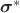 $\boldsymbol{\sigma}^*$