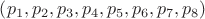 $\left( p_1, p_2, p_3, p_4, p_5, p_6, p_7, p_8 \right)$