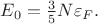 $E_0=\frac{3}{5}N\varepsilon_F.$