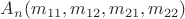 $A_n(m_{11}, m_{12}, m_{21}, m_{22})$