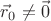 $\vec r_0\neq\vec0$