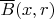 $\overline B(x,r)$