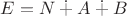 $E=N\dotplus A\dotplus B$