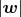 $|\boldsymbol w |$