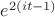 $e^{2(it-1)}$