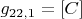 $g_{22,1}=\left[C\right]$