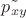 $\tilde{p_{xy}}$