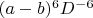 $(a-b)^6D^{-6}$
