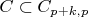 $C\subset C_{p + k, p}$