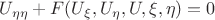 $U_{\eta\eta} + F(U_{\xi}, U_{\eta}, U, \xi, \eta) = 0$