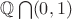 $\mathbb{Q} \bigcap (0, 1)$