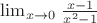 \lim_{x \to \(0} \left\frac{x-1}{x^2-1}