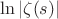 $\ln|\zeta(s)|$