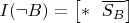 $I(\neg B) = \bigl[\ast~~\overline {S_B} \bigr]$