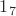 $1_{7}$