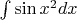$\int\sin x^2dx$