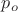 $p_o$