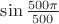 $\sin{500\pi\over500}$