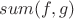 $sum(f,g)$