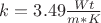 $k=3.49 \frac {Wt} { m*K}$