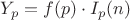 $ Y_p = f(p) \cdot I_p(n) $