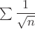 $\sum\dfrac1{\sqrt n}$