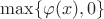 $\max\{\varphi(x),0\}$