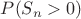 $P(S_n>0)$ $P(S_n>0)$