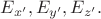 $E_{x'},E_{y'},E_{z'}.$