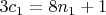 $3c_1 = 8n_1 + 1$
