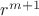 $ r^{m+1}$