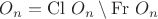 $O_n =  \mathrm{Cl} \ O_n \setminus \mathrm{Fr} \ O_n$