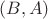 $(B,A)$