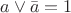 $a \vee \bar{a} = 1$