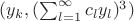 $(y_{k},(\sum_{l=1}^{\infty}{c_{l}y_{l}})^3)$