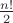 $\frac{n!}2$