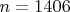 $n=1406$