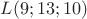 $L (9;13;10)$