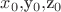 $x_0,$y_0,$z_0 $x_0,$y_0,$z_0